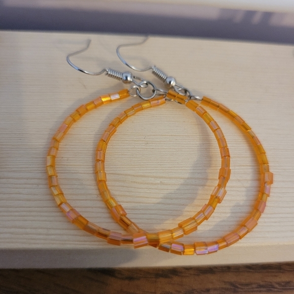 Orange earrings - Picture 5 of 6